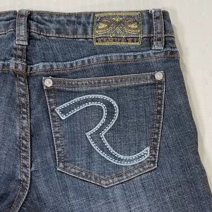 Request Bootcut Faded Whiskered Jeans
